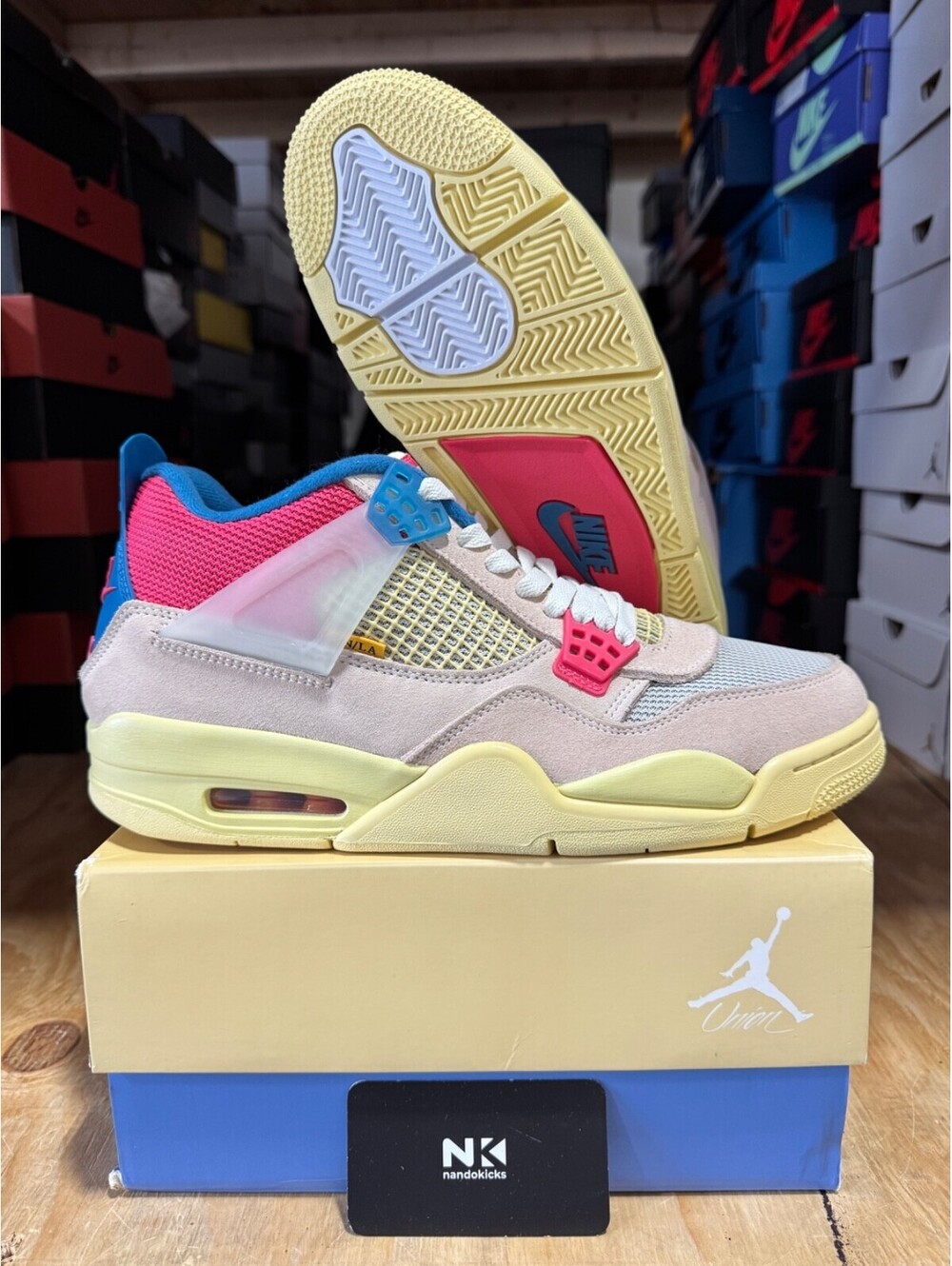 Union LA x Air Jordan 4 Retro 'Guava Ice' DC9533-800 SIZE 10.5M